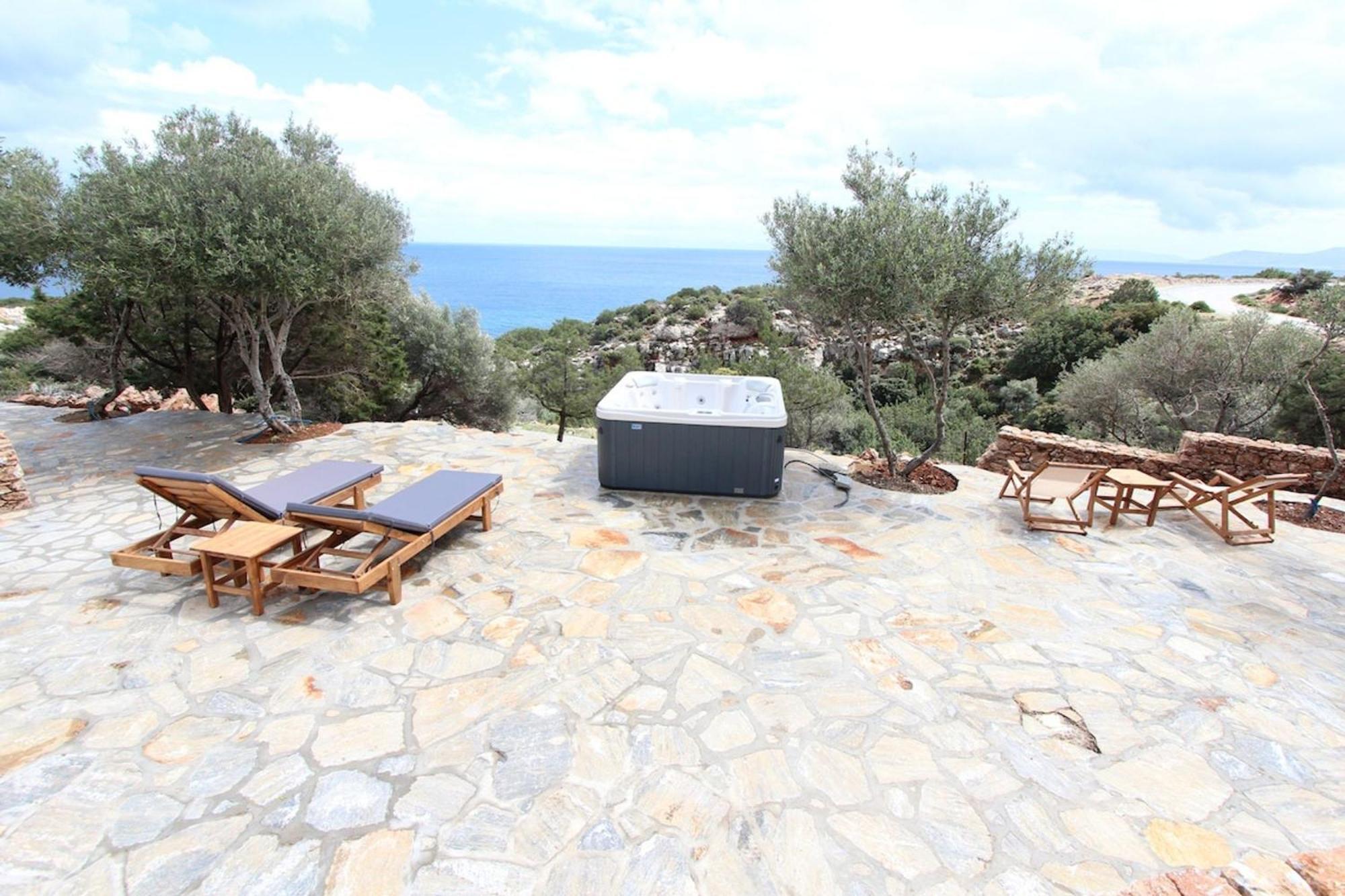 Villa Rouvis With Outdoor Hot Tub Ligaridia Dış mekan fotoğraf