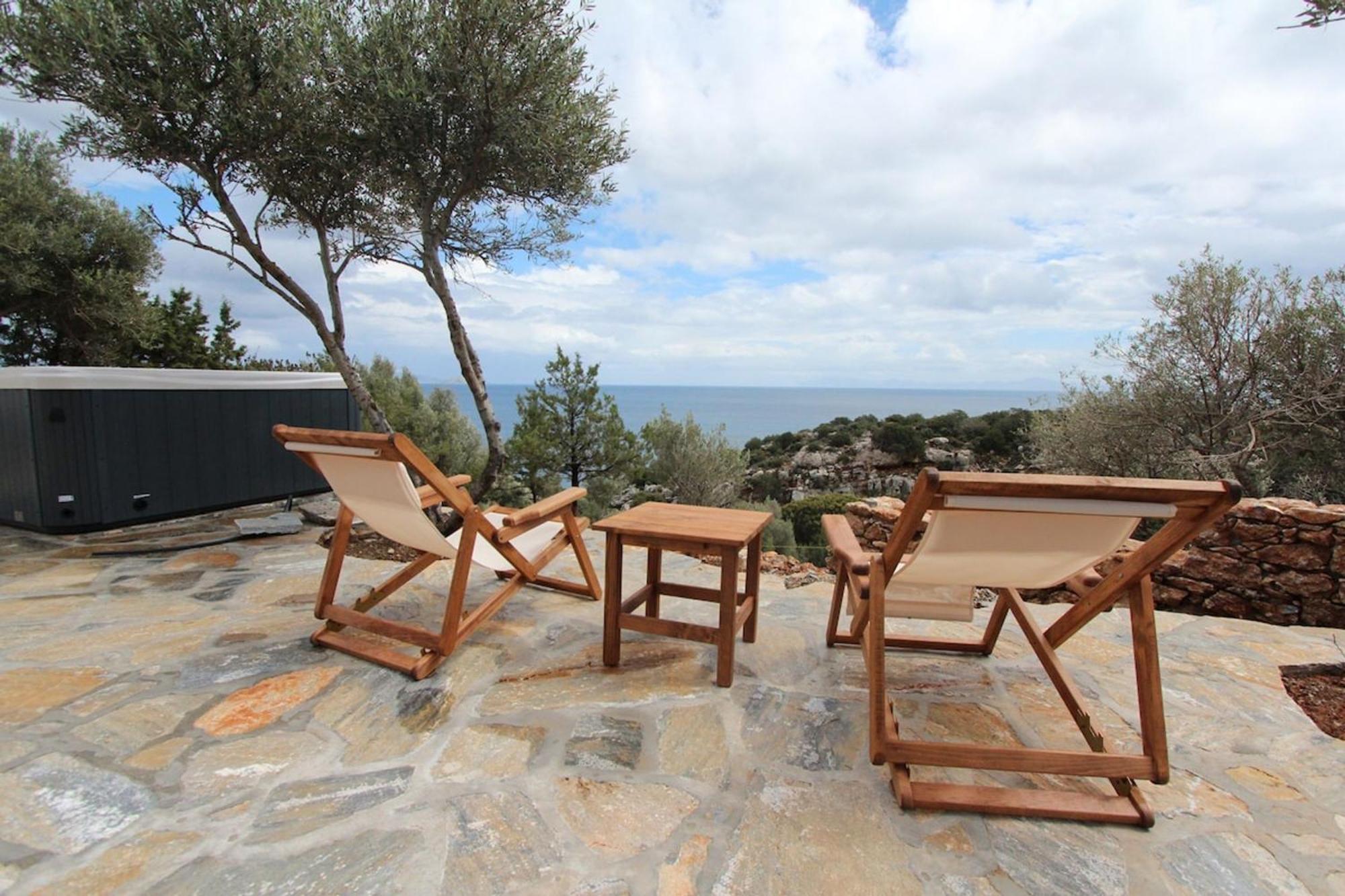 Villa Rouvis With Outdoor Hot Tub Ligaridia Dış mekan fotoğraf