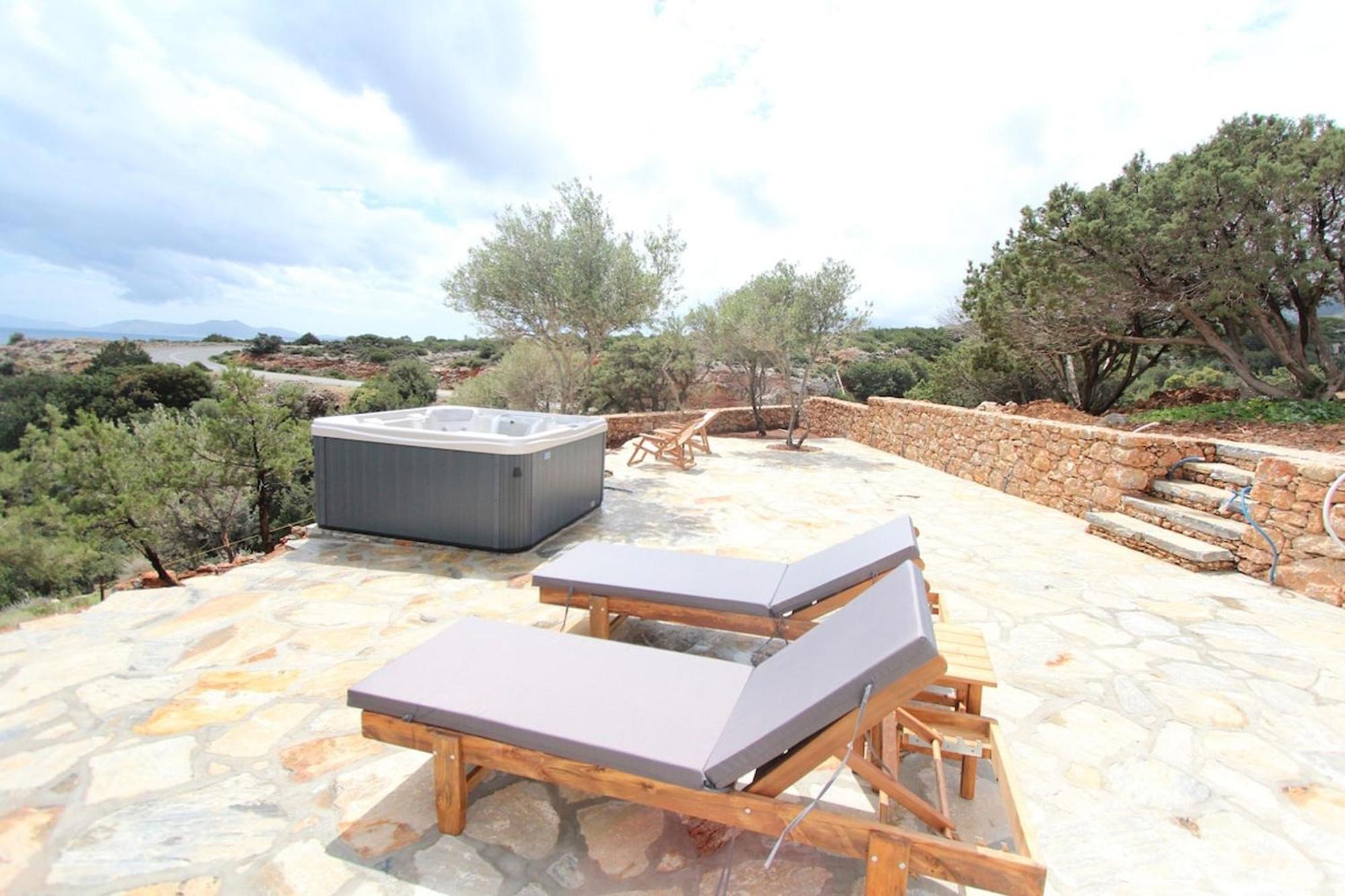 Villa Rouvis With Outdoor Hot Tub Ligaridia Dış mekan fotoğraf