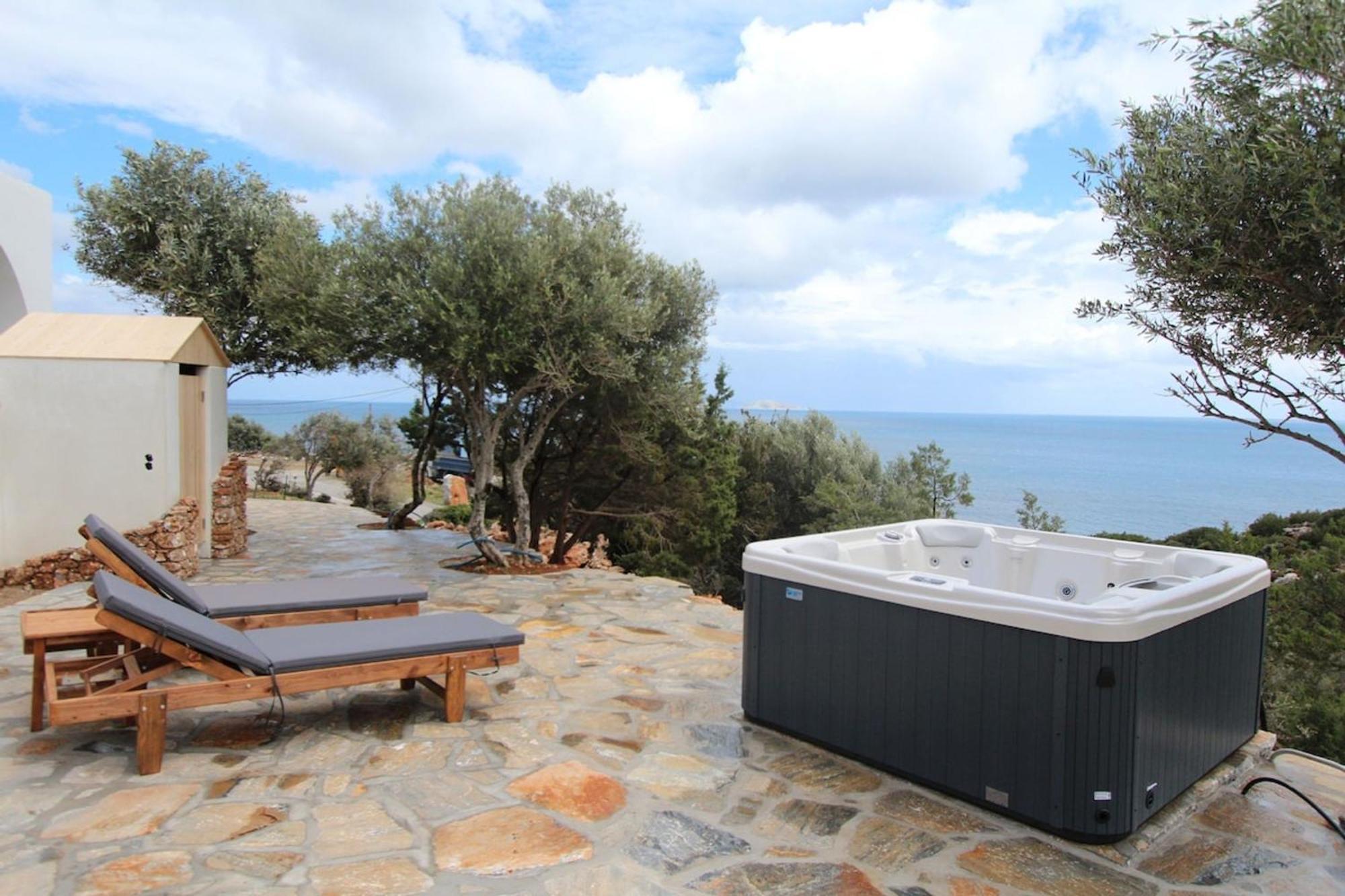 Villa Rouvis With Outdoor Hot Tub Ligaridia Dış mekan fotoğraf